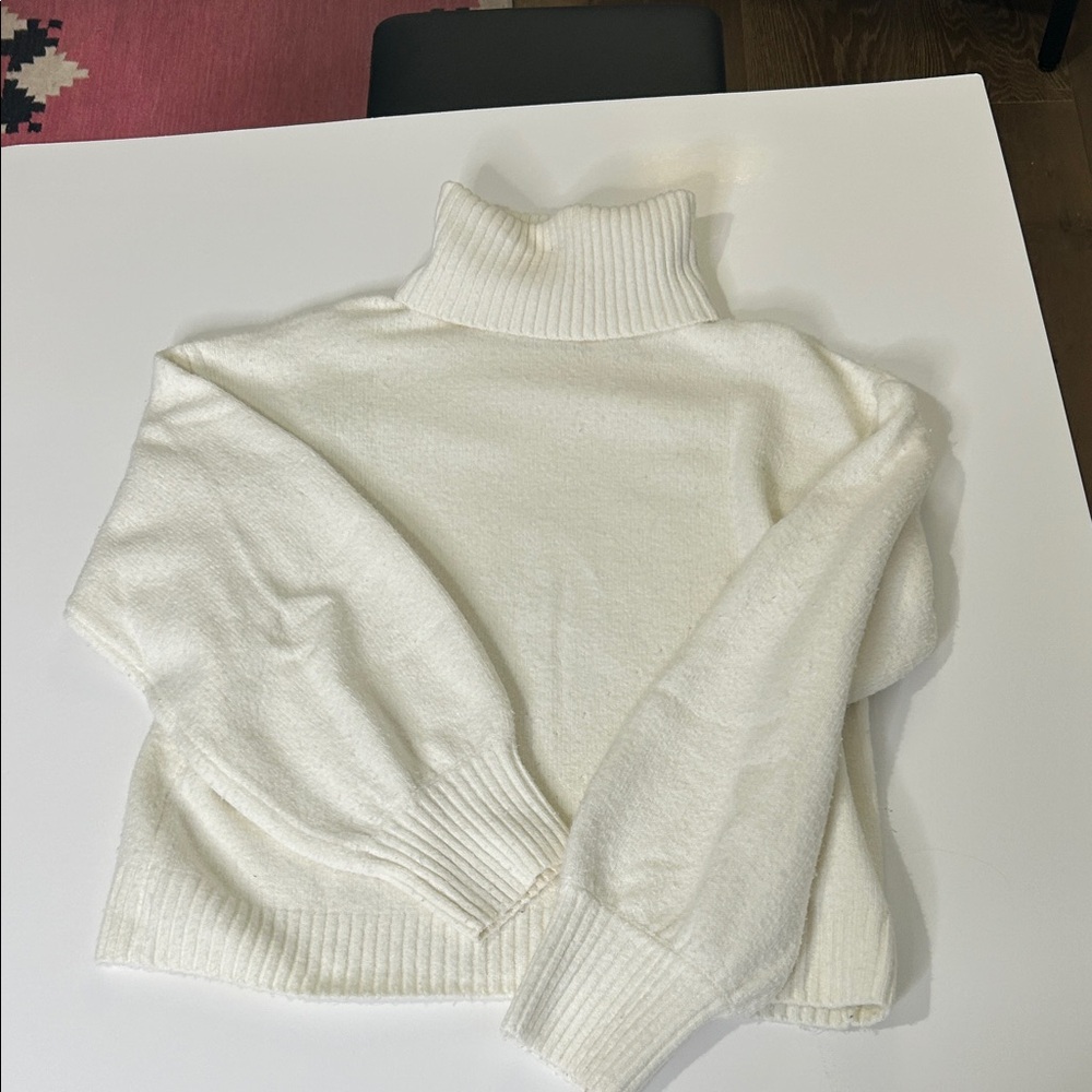 Fable Off-White Turtleneck Sweater